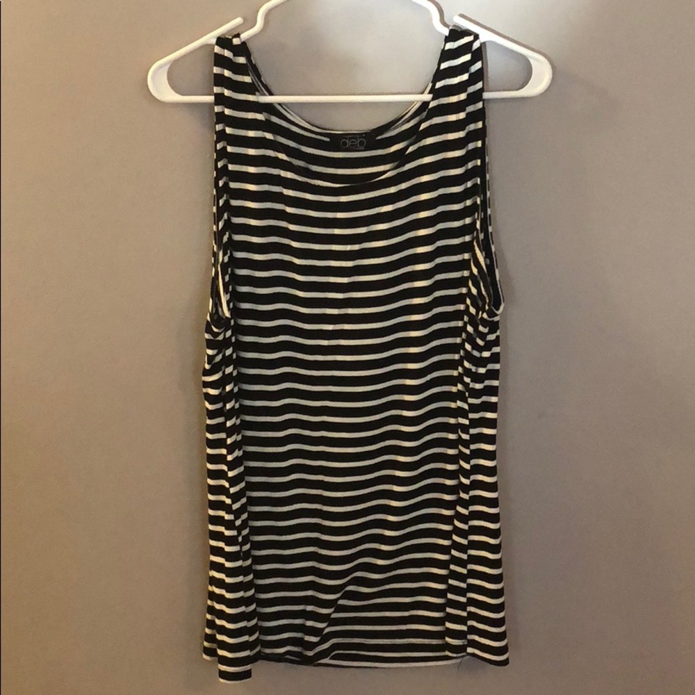 Black and white tank